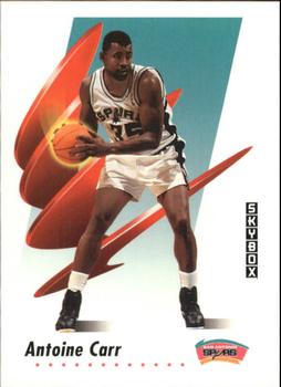 #648 Antoine Carr - San Antonio Spurs - 1991-92 SkyBox Basketball