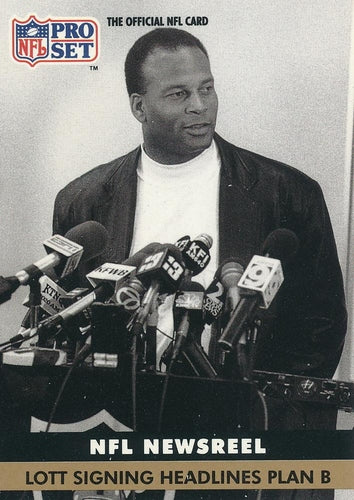 #348 Ronnie Lott - Los Angeles Raiders - 1991 Pro Set Football