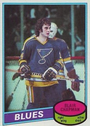 #48 Blair Chapman - St. Louis Blues - 1980-81 O-Pee-Chee Hockey