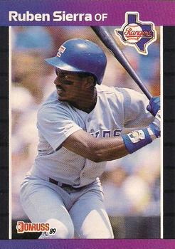 #48 Ruben Sierra - Texas Rangers - 1989 Donruss Baseball