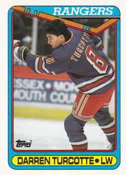 #48 Darren Turcotte - New York Rangers - 1990-91 Topps Hockey