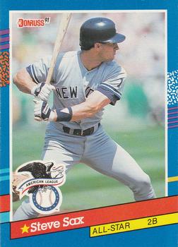 #48 Steve Sax - New York Yankees - 1991 Donruss Baseball