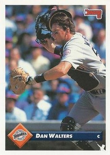 #48 Dan Walters - San Diego Padres - 1993 Donruss Baseball