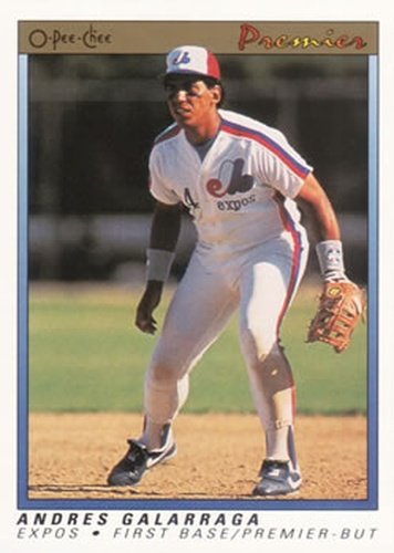 #48 Andres Galarraga - Montreal Expos - 1991 O-Pee-Chee Premier Baseball