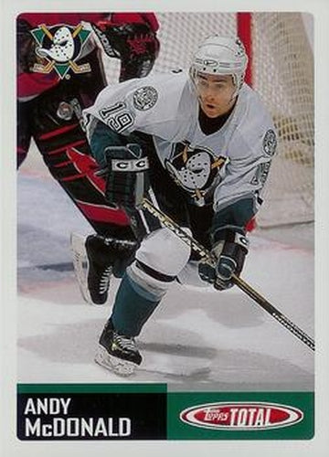 #48 Andy McDonald - Anaheim Mighty Ducks - 2002-03 Topps Total Hockey