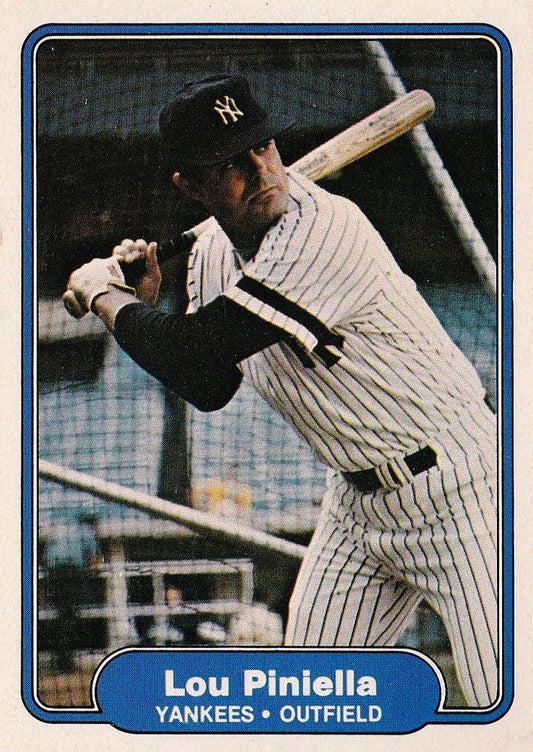 #48 Lou Piniella - New York Yankees - 1982 Fleer Baseball