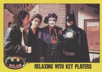 #248 Relaxing with Key Players - 1989 Topps Batman