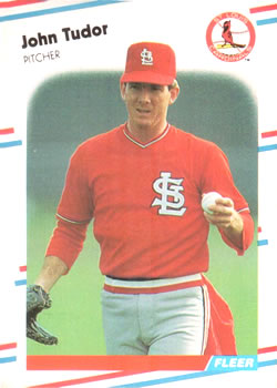 #48 John Tudor - St. Louis Cardinals - 1988 Fleer Baseball