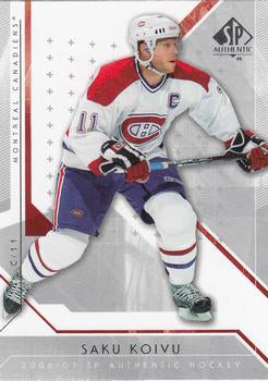 #48 Saku Koivu - Montreal Canadiens - 2006-07 SP Authentic Hockey