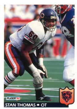 #48 Stan Thomas - Chicago Bears - 1992 Fleer Football