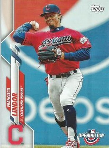 #48 Francisco Lindor - Cleveland Indians - 2020 Topps Opening Day Baseball