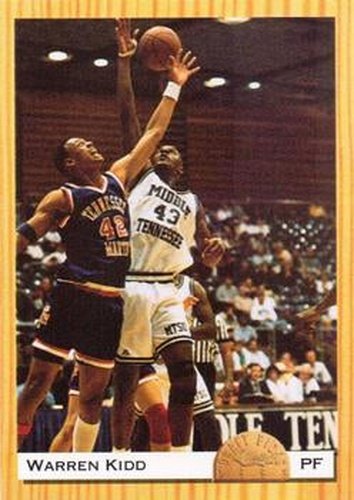 #48 Warren Kidd - Middle Tennessee State Blue Raiders - 1993 Classic Draft Picks Basketball
