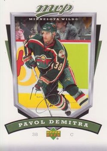 #148 Pavol Demitra - Minnesota Wild - 2006-07 Upper Deck MVP Hockey