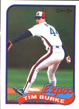#48 Tim Burke - Montreal Expos - 1989 O-Pee-Chee Baseball