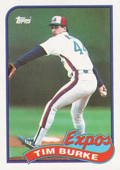 #48 Tim Burke - Montreal Expos - 1989 Topps Baseball