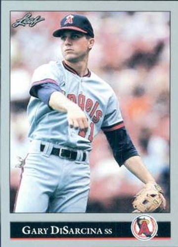 #48 Gary DiSarcina - California Angels - 1992 Leaf Baseball