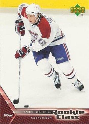 #48 Andrei Kostitsyn - Montreal Canadiens - 2005-06 Upper Deck Rookie Class Box Set Hockey