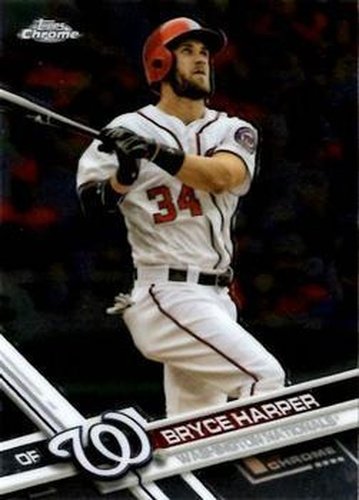 #48 Bryce Harper - Washington Nationals - 2017 Topps Chrome Baseball