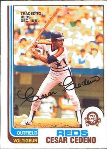 #48 Cesar Cedeno - Cincinnati Reds - 1982 O-Pee-Chee Baseball