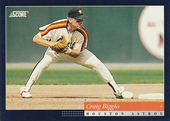 #48 Craig Biggio - Houston Astros -1994 Score Baseball