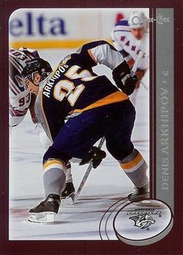 #48 Denis Arkhipov - Nashville Predators - 2002-03 O-Pee-Chee Hockey