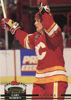 #48 Gary Roberts - Calgary Flames - 1992-93 Stadium Club Hockey