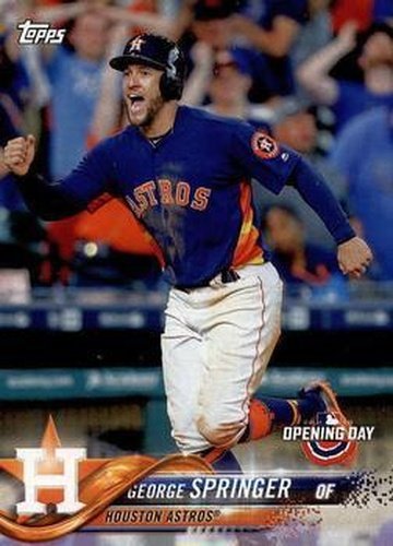 #48 George Springer - Houston Astros - 2018 Topps Opening Day Baseball