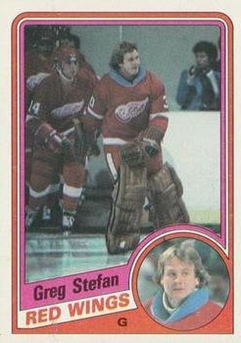 #48 Greg Stefan - Detroit Red Wings - 1984-85 Topps Hockey