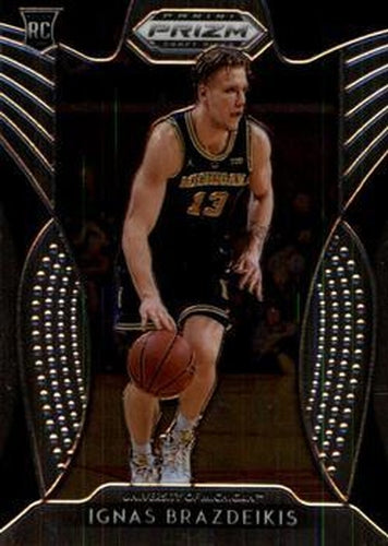 #48 Ignas Brazdeikis - Michigan Wolverines - 2019 Panini Prizm Draft Picks Basketball