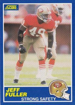 #48 Jeff Fuller - San Francisco 49ers - 1989 Score Football