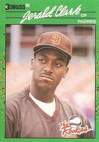 #48 Jerald Clark - San Diego Padres - 1990 Donruss The Rookies Baseball