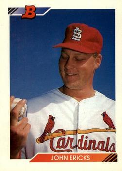 #48 John Ericks - St. Louis Cardinals - 1992 Bowman Baseball