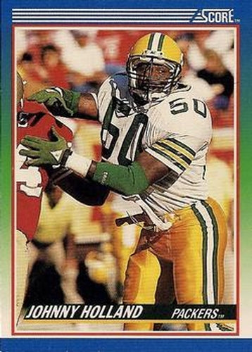 #48 Johnny Holland - Green Bay Packers - 1990 Score Football
