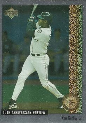 #48 Ken Griffey Jr. - Seattle Mariners - 1998 Upper Deck - 10th Anniversary Preview Baseball