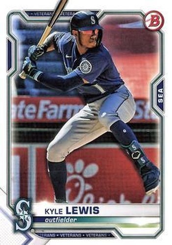 #48 Kyle Lewis - Seattle Mariners - 2021 Bowman Baseball