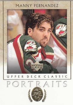 #48 Manny Fernandez - Minnesota Wild - 2002-03 Upper Deck Classic Portraits Hockey