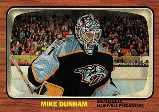 #48 Mike Dunham - Nashville Predators - 2002-03 Topps Heritage Hockey