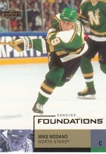 #48 Mike Modano - Minnesota North Stars - 2002-03 Upper Deck Foundations Hockey