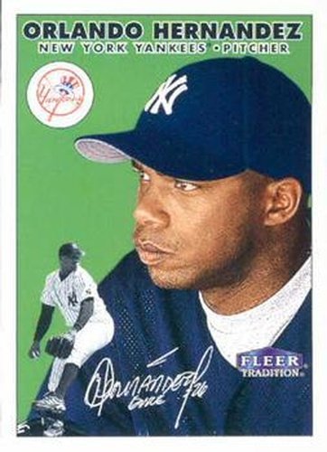 #48 Orlando Hernandez - New York Yankees - 2000 Fleer Tradition Baseball