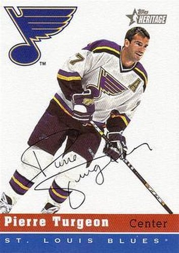 #48 Pierre Turgeon - St. Louis Blues - 2000-01 Topps Heritage Hockey