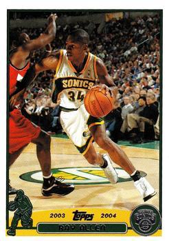 #48 Ray Allen - Seattle SuperSonics - 2003-04 Topps Basketball