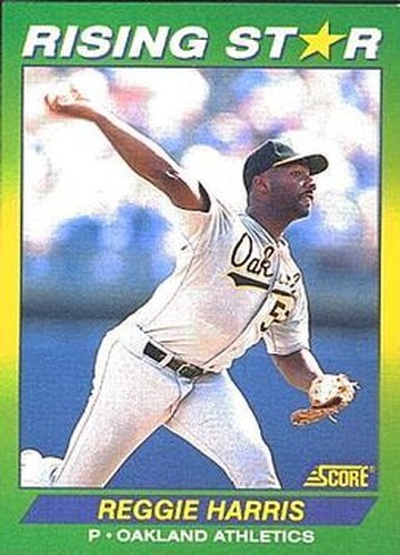 #48 Reggie Harris - Oakland Athletics - 1992 Score 100 Rising Stars Baseball