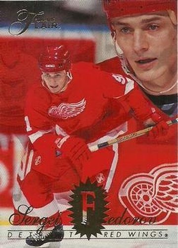 #48 Sergei Fedorov - Detroit Red Wings - 1994-95 Flair Hockey