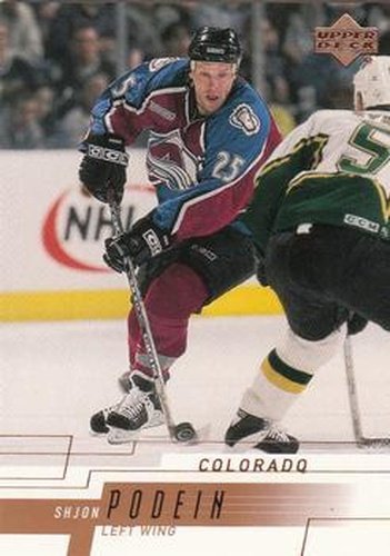 #48 Shjon Podein - Colorado Avalanche - 2000-01 Upper Deck Hockey