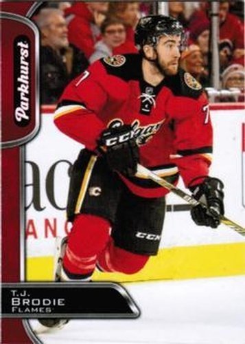 #48 T.J. Brodie - Calgary Flames - 2016-17 Parkhurst - Red Hockey