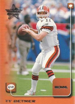 #48 Ty Detmer - Cleveland Browns - 1999 Leaf Rookies & Stars Football