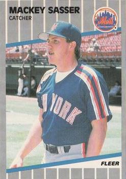 #48 Mackey Sasser - New York Mets - 1989 Fleer Baseball