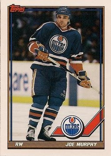 #48 Joe Murphy - Edmonton Oilers - 1991-92 Topps Hockey