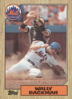 #48 Wally Backman - New York Mets - 1987 Topps Baseball
