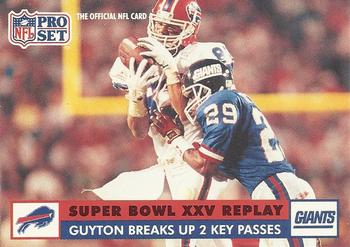 #48 Myron Guyton - New York Giants - 1991 Pro Set Football